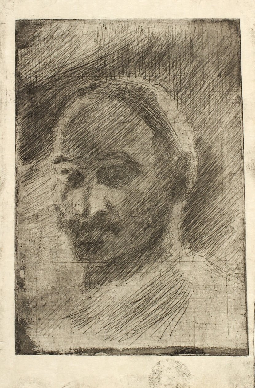 Portret malarza Henrika Schouboe autorstwa Oluf Hartmann
