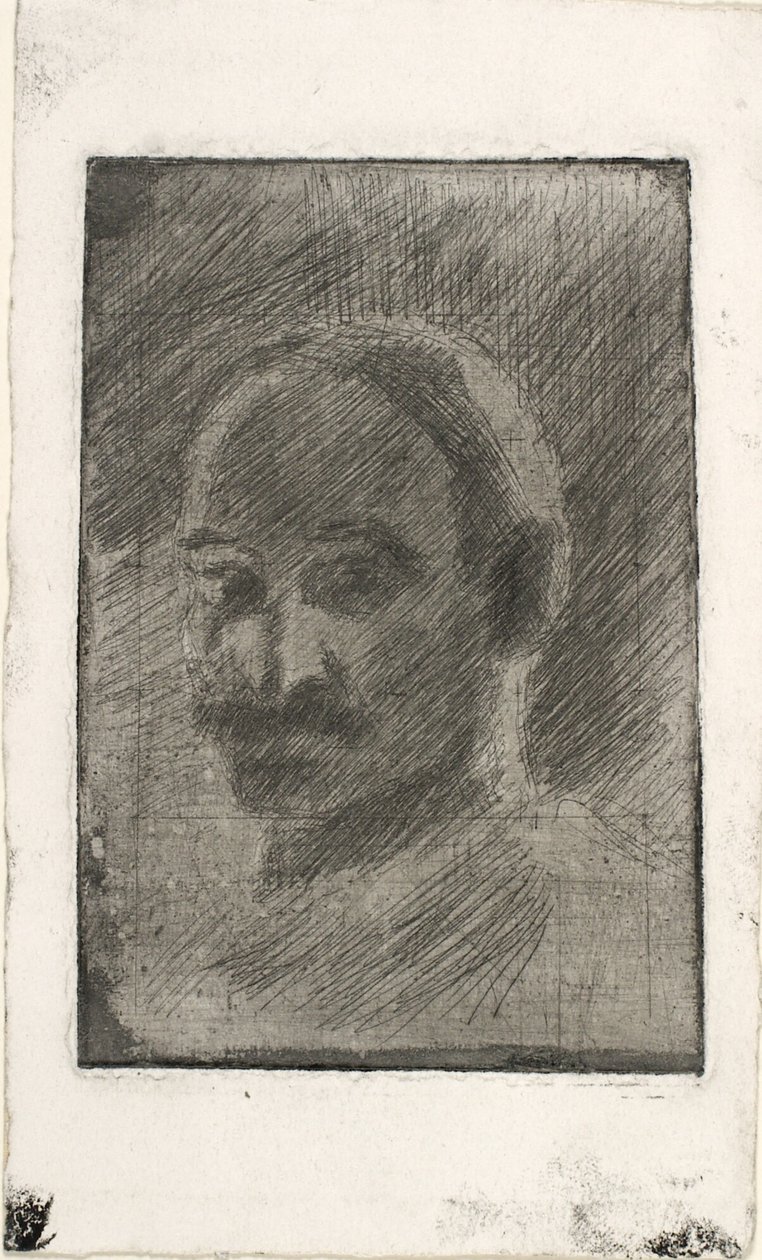 Portret malarza Henrika Schouboe autorstwa Oluf Hartmann
