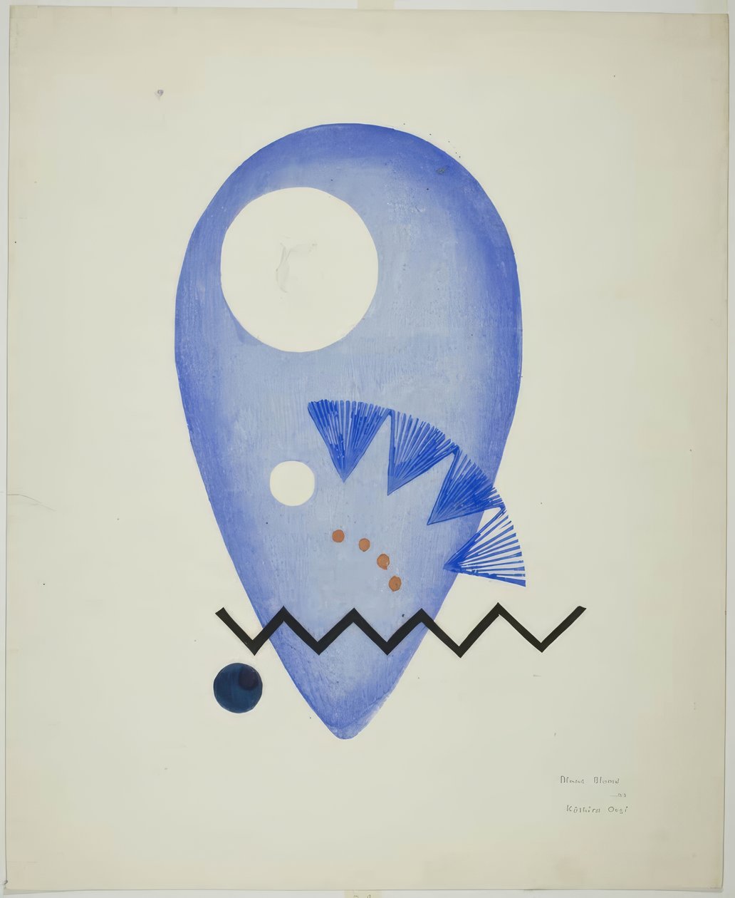 Blue Flower (Niebieski kwiat) autorstwa Onchi Kôshirô