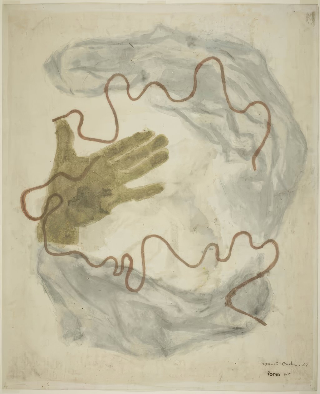 Formularz nr 5: Miłość do rzeczy bezkształtnych autorstwa Onchi Kôshirô