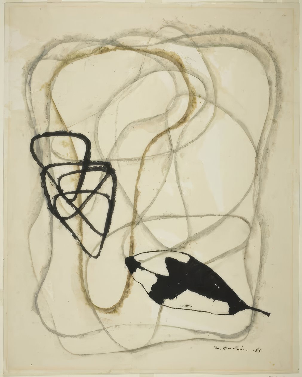 Wiersz nr 22: Liść i chmury autorstwa Onchi Kôshirô