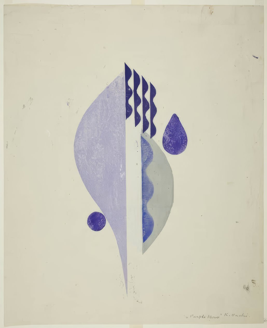 Lila Blume von Onchi Kôshirô