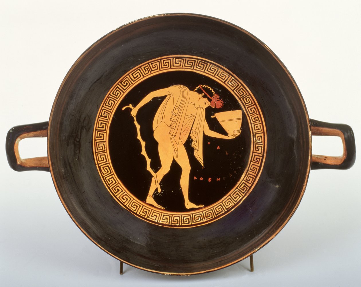 Poddasze czerwonofigurowe kylix, 500-480 p.n.e. (ceramika) autorstwa Onesimos Painter