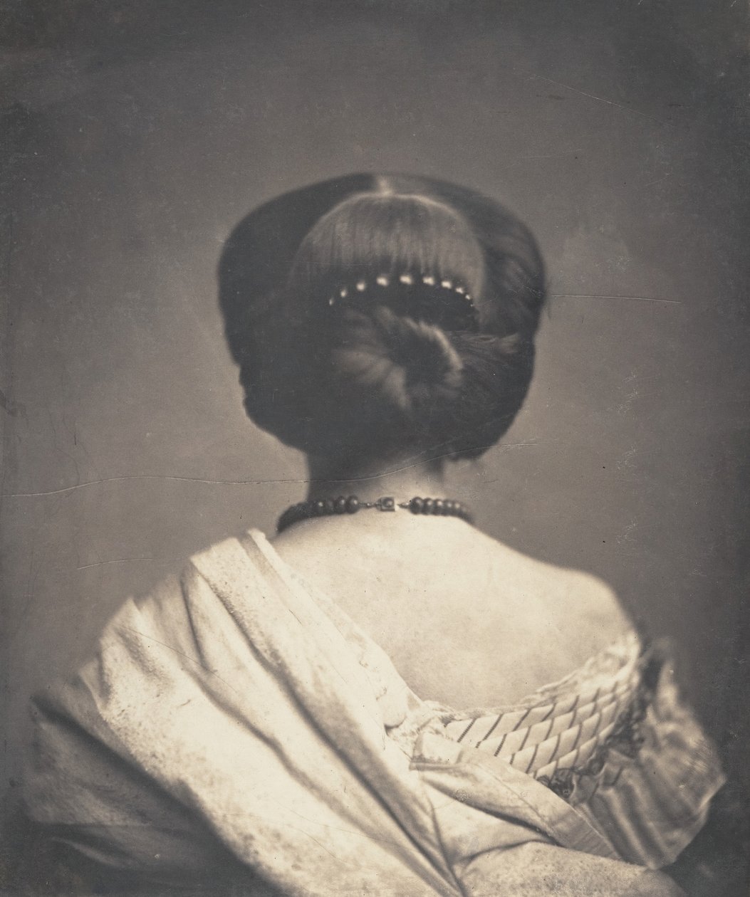[Kobieta widziana z tyłu], ca. 1862. autorstwa Onésipe Aguado de las Marismas