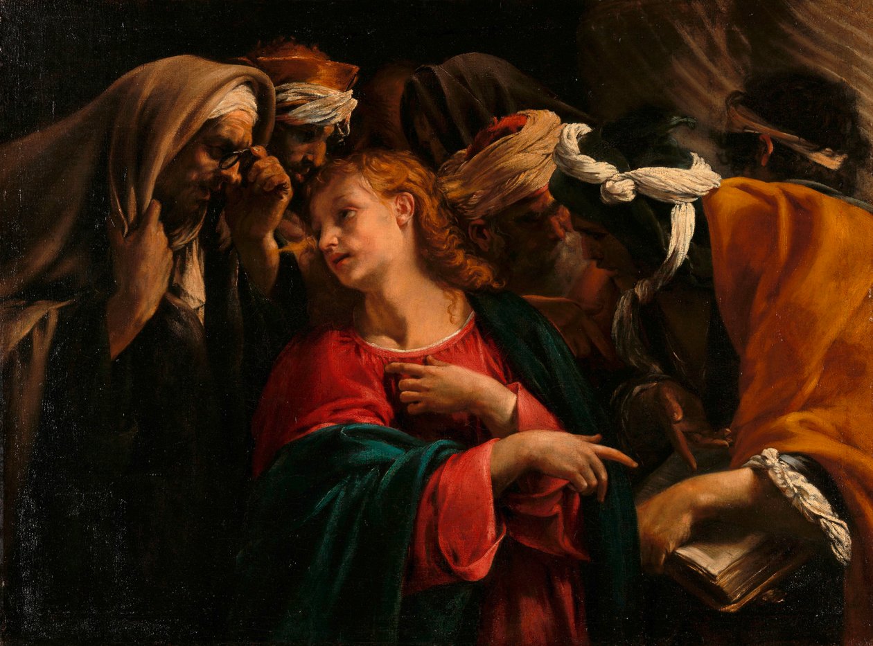 Chrystus wśród lekarzy autorstwa Orazio Borgianni
