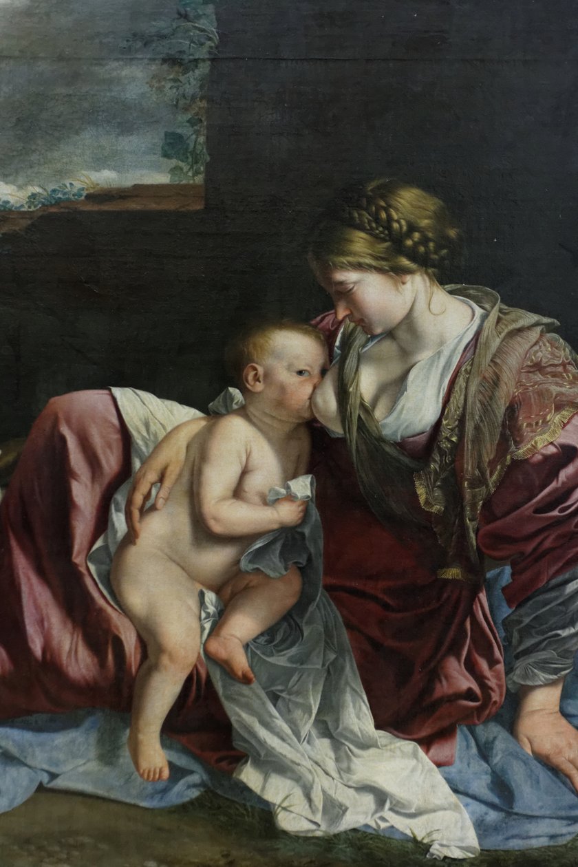 Odpocznij w locie do Egiptu autorstwa Orazio Gentileschi