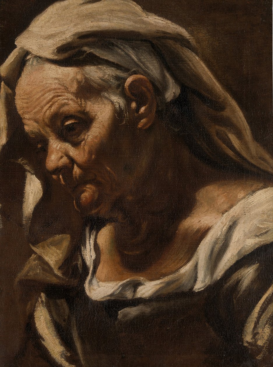 Głowa Staruszki, po 1610 r. autorstwa Orazio Borgianni