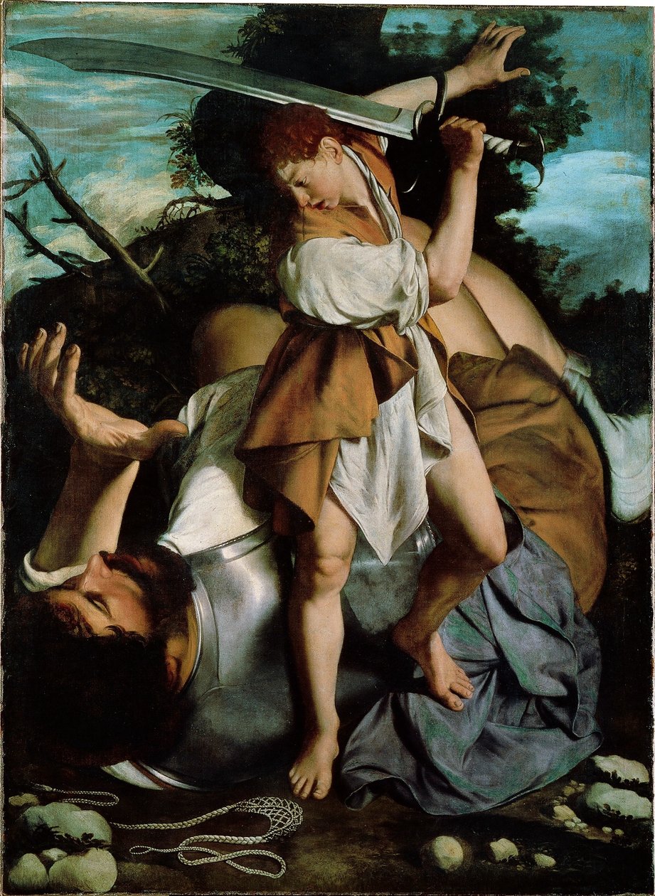Dawid i Goliat autorstwa Orazio Gentileschi