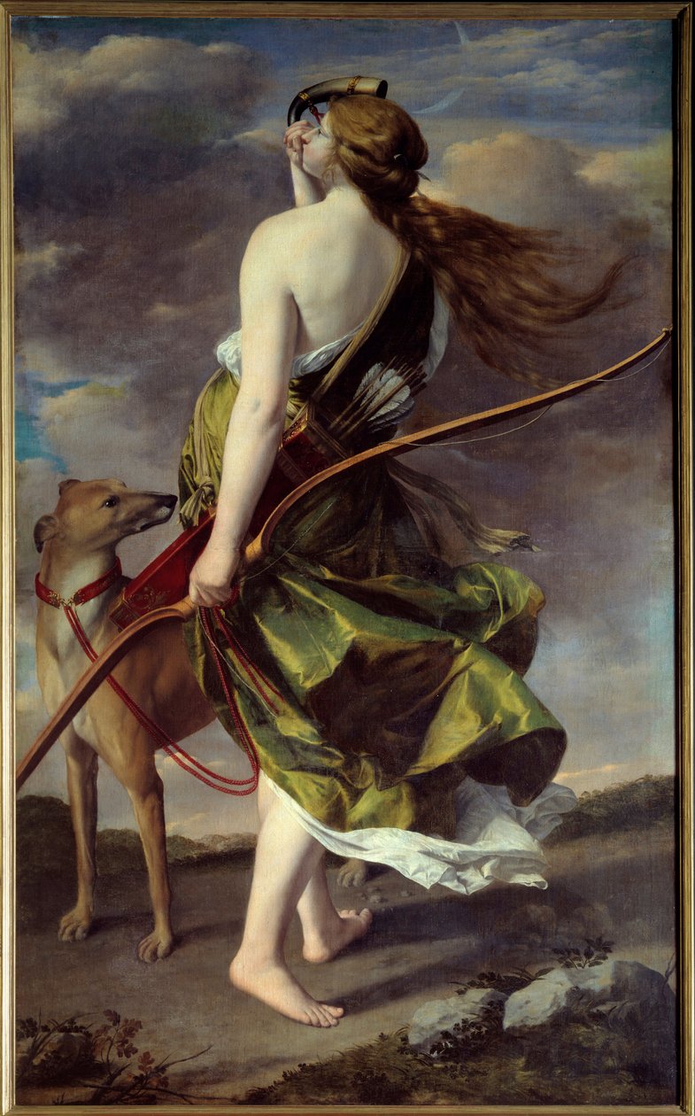 Łowca Diany. Malarstwo Orazio Gentileschi (1562-1647) autorstwa Orazio Gentileschi