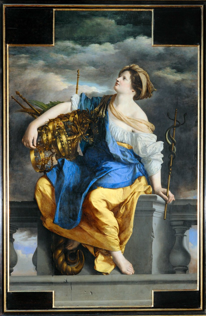 Szczęście publiczne zwycięża niebezpieczeństwo (obraz na płótnie) autorstwa Orazio Gentileschi