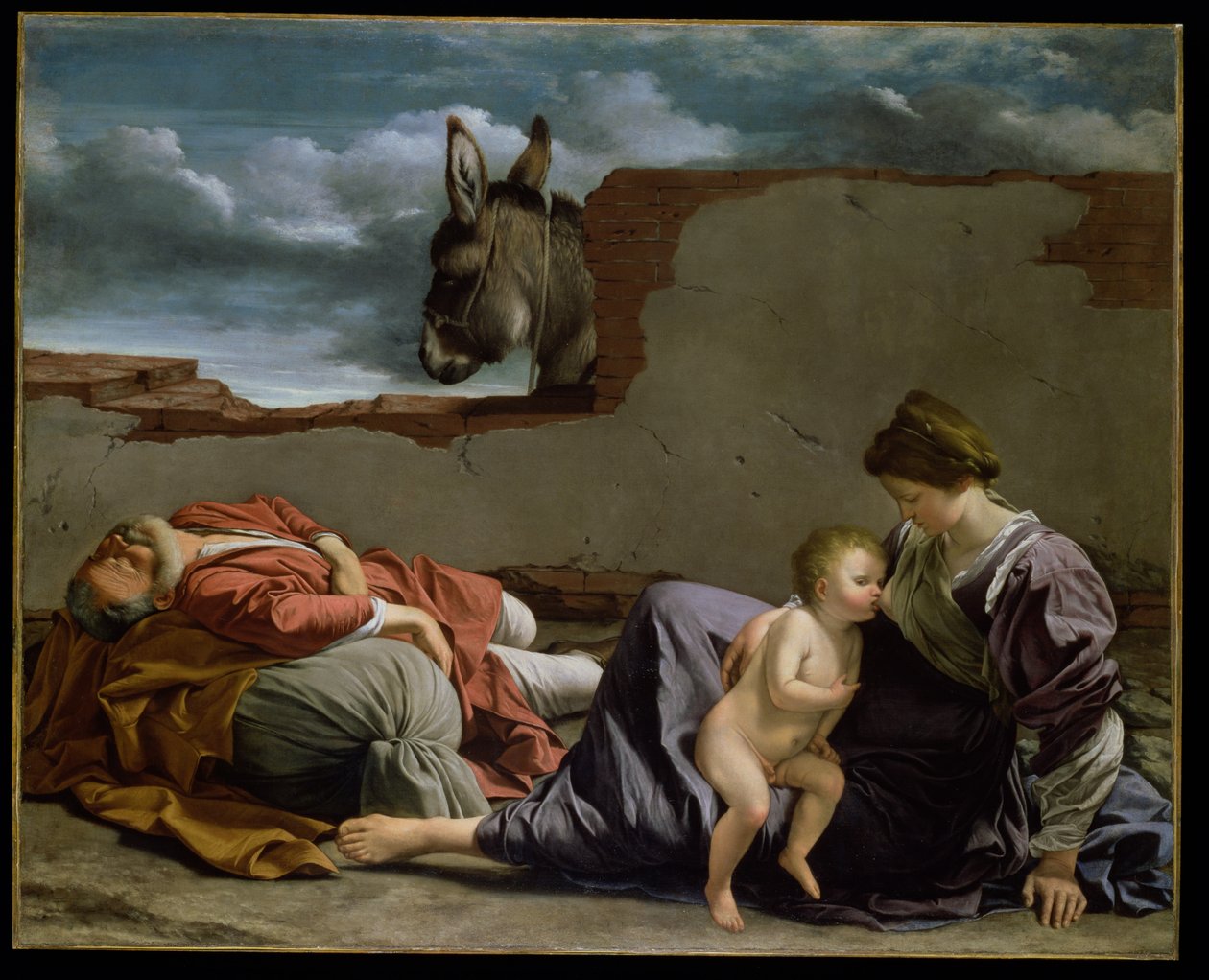 Odpocznij w ucieczce do Egiptu, 1615-1621 autorstwa Orazio Gentileschi