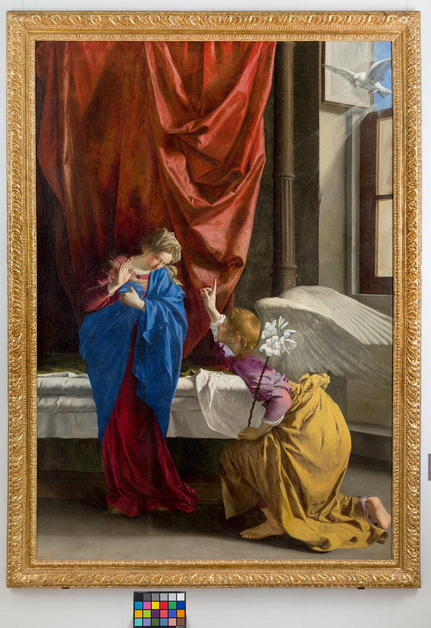 Zwiastowanie, 1623 autorstwa Orazio Gentileschi