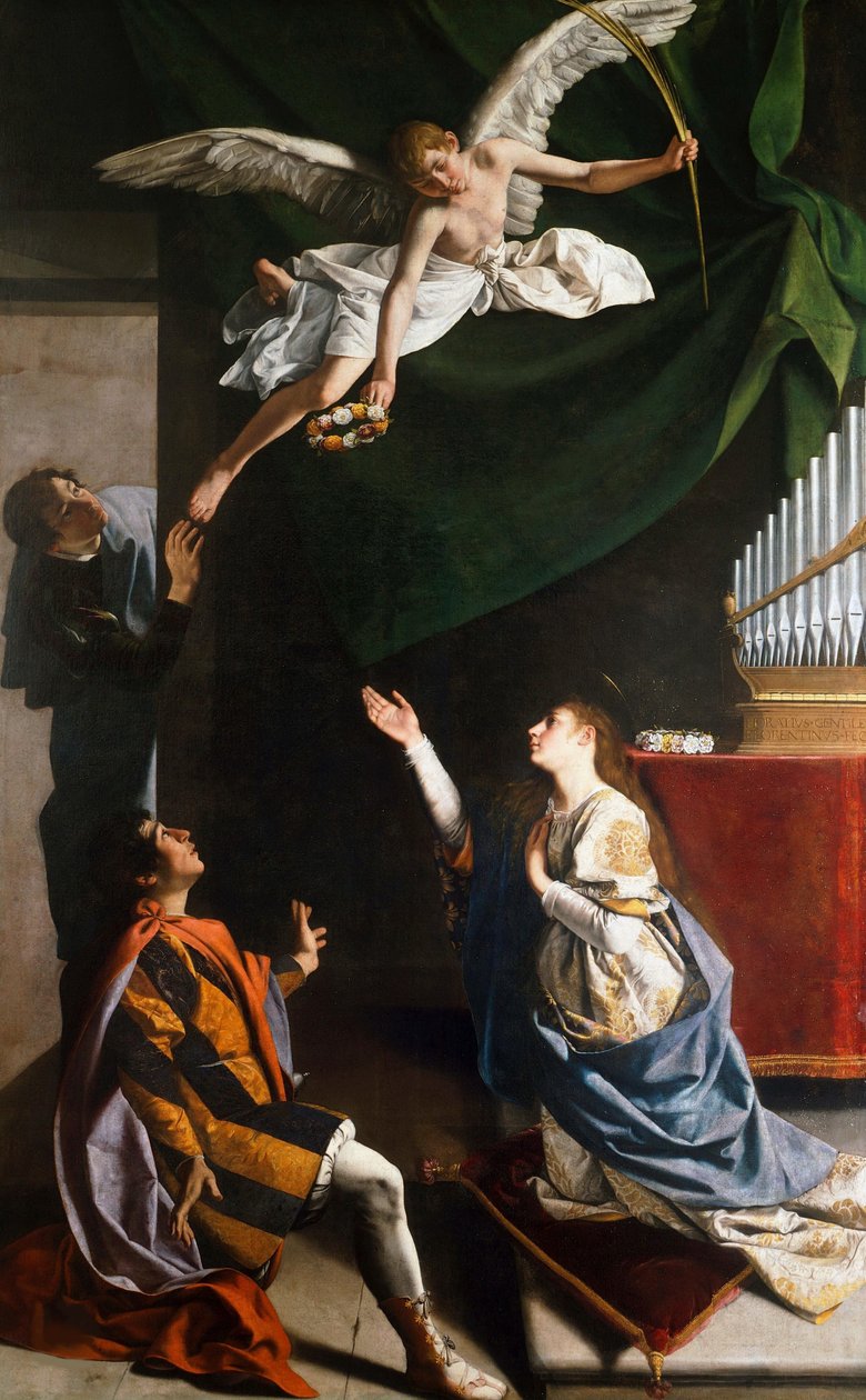 Święci Męczennicy Cecylia, Walerian i Tyburcjusz, 1606-1607. autorstwa Orazio Gentileschi