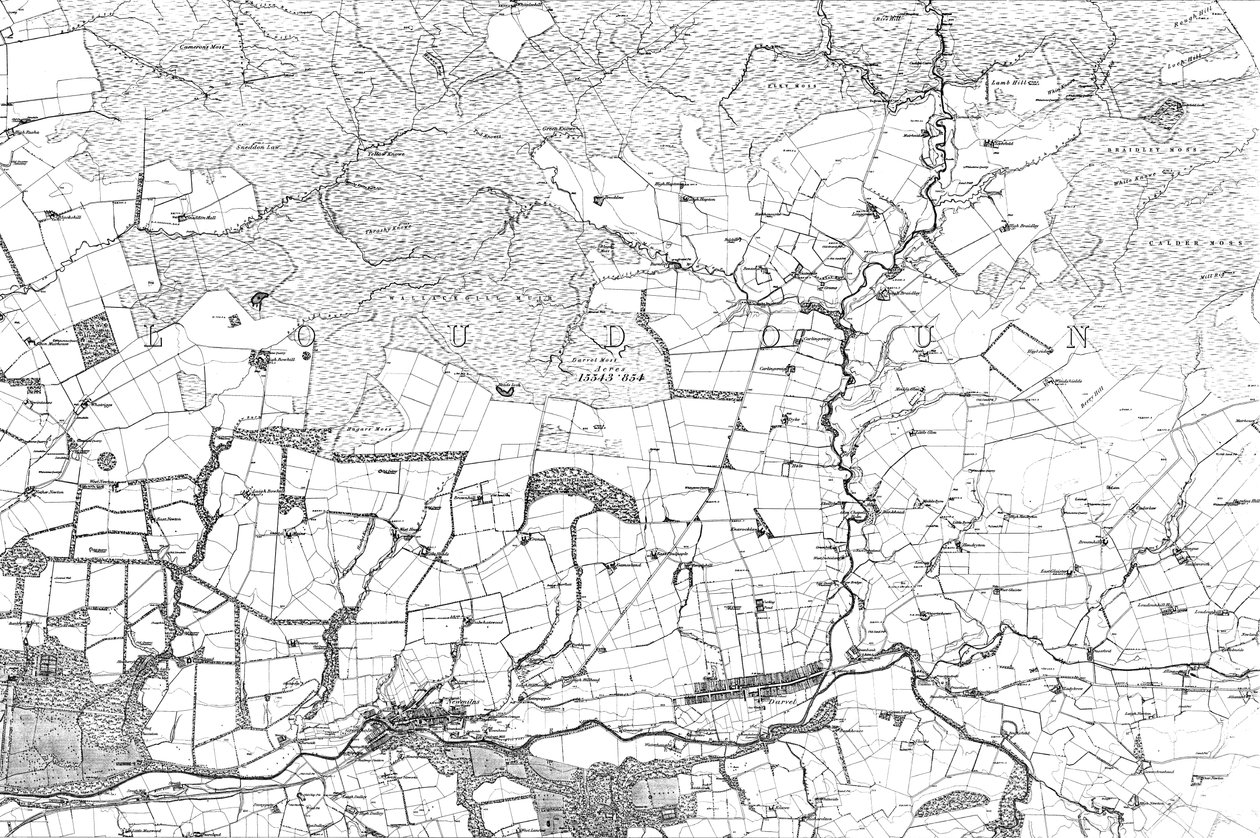 Mapa Ayrshire autorstwa Ordnance Survey