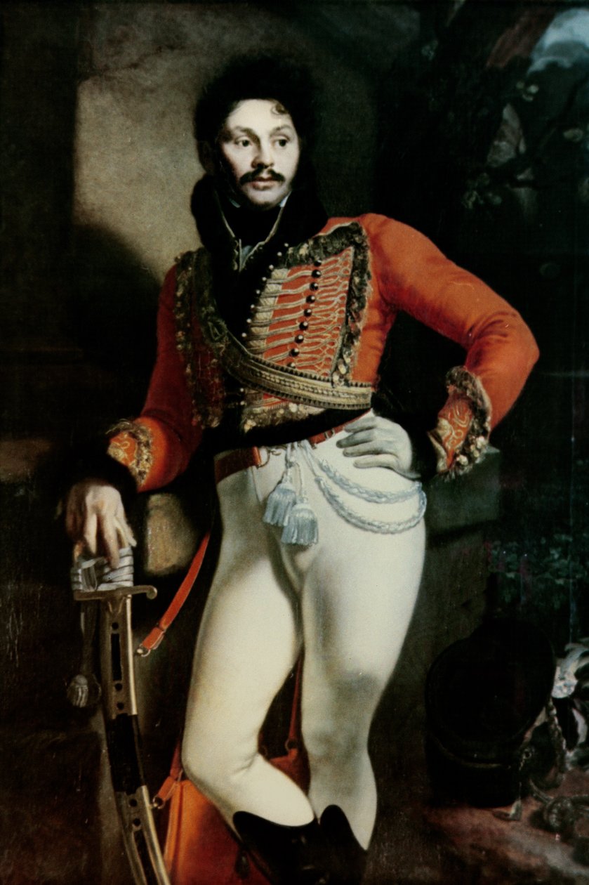 Portret pułkownika Evgrafa V. Davydova (1775-1823) 1809 autorstwa Orest Adamovich Kiprensky