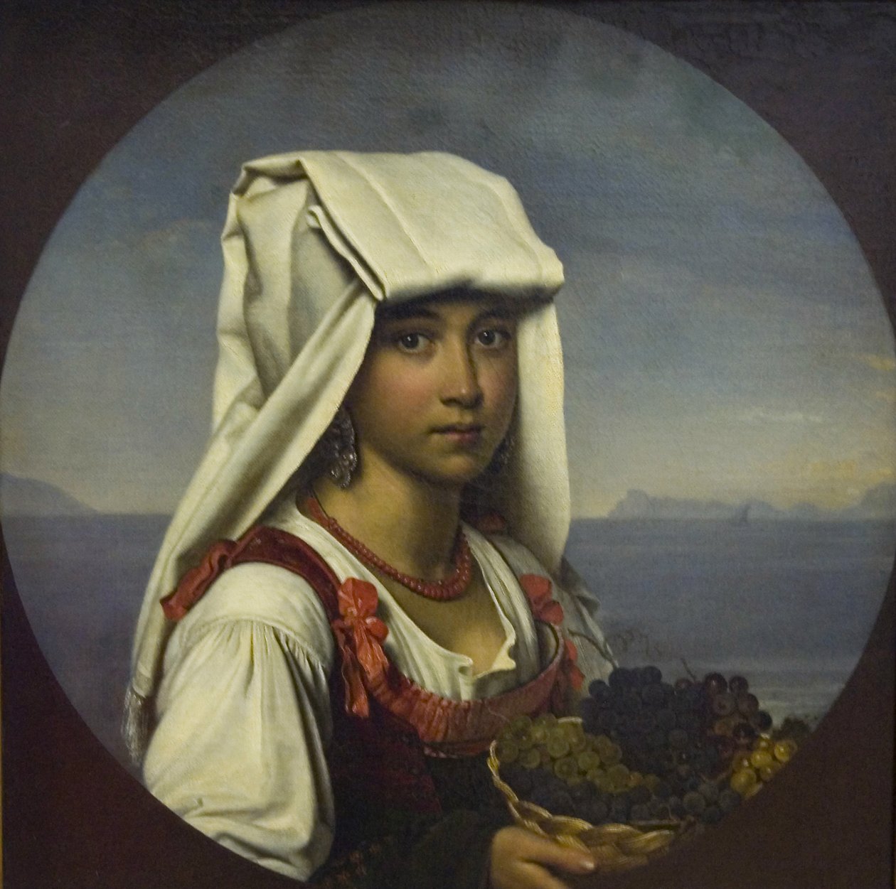 Neapolitańska dziewczyna z owocami, 1831 autorstwa Orest Adamovich Kiprensky