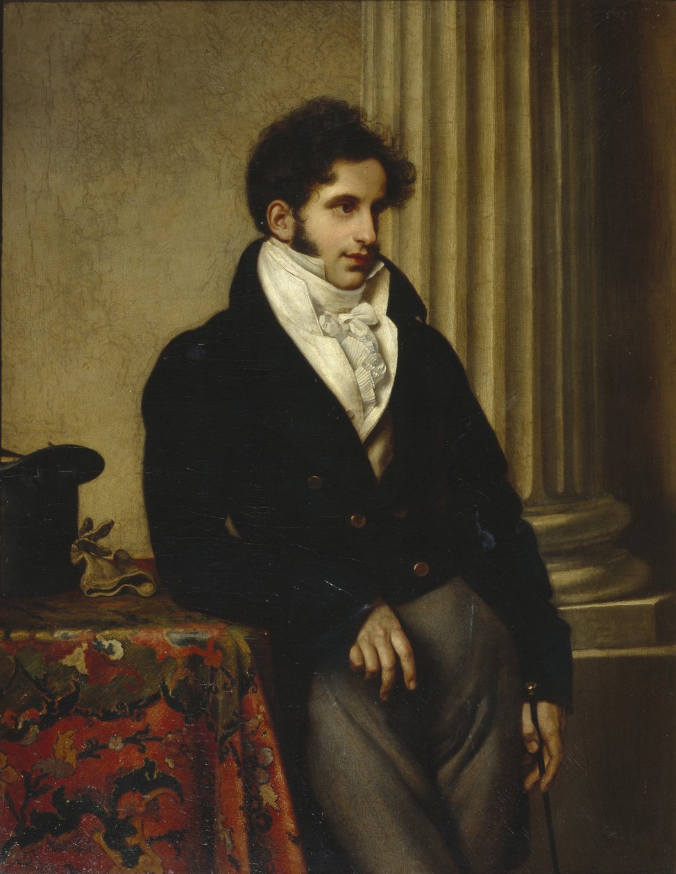 Portret hrabiego Siergieja Siemionowicza Uvarowa 1786-1855, 1815-1816 autorstwa Orest Adamovich Kiprensky
