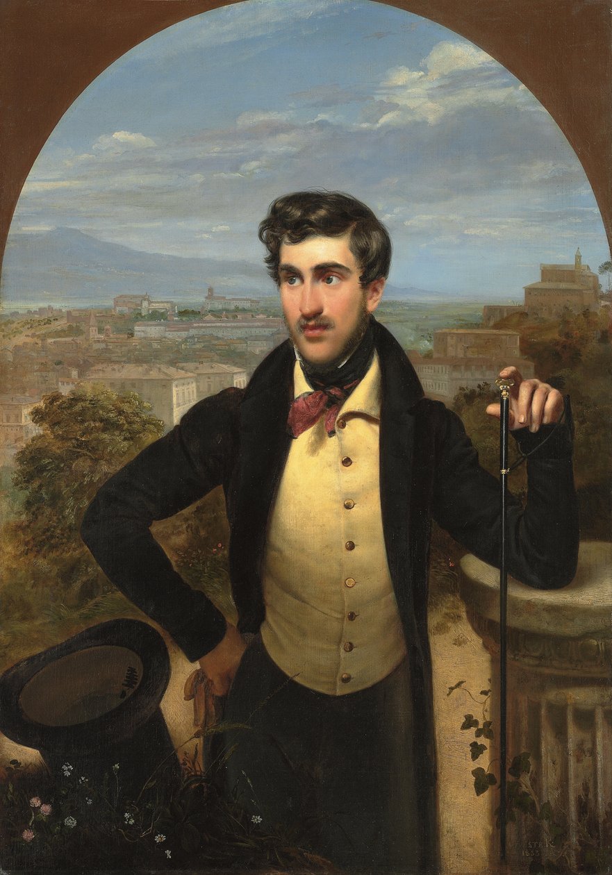 Portret księcia Michaiła Aleksandrowicza Galitzine autorstwa Orest Adamovich Kiprensky