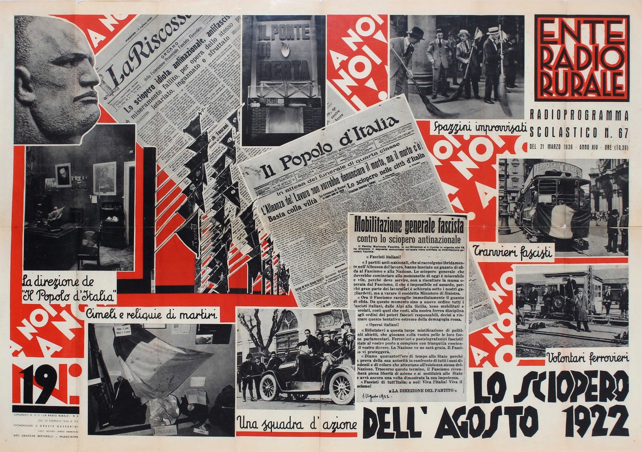 Wiejskie władze radiowe Radioprogramma Scholastico N.67, 1936. autorstwa Oreste Gasperini