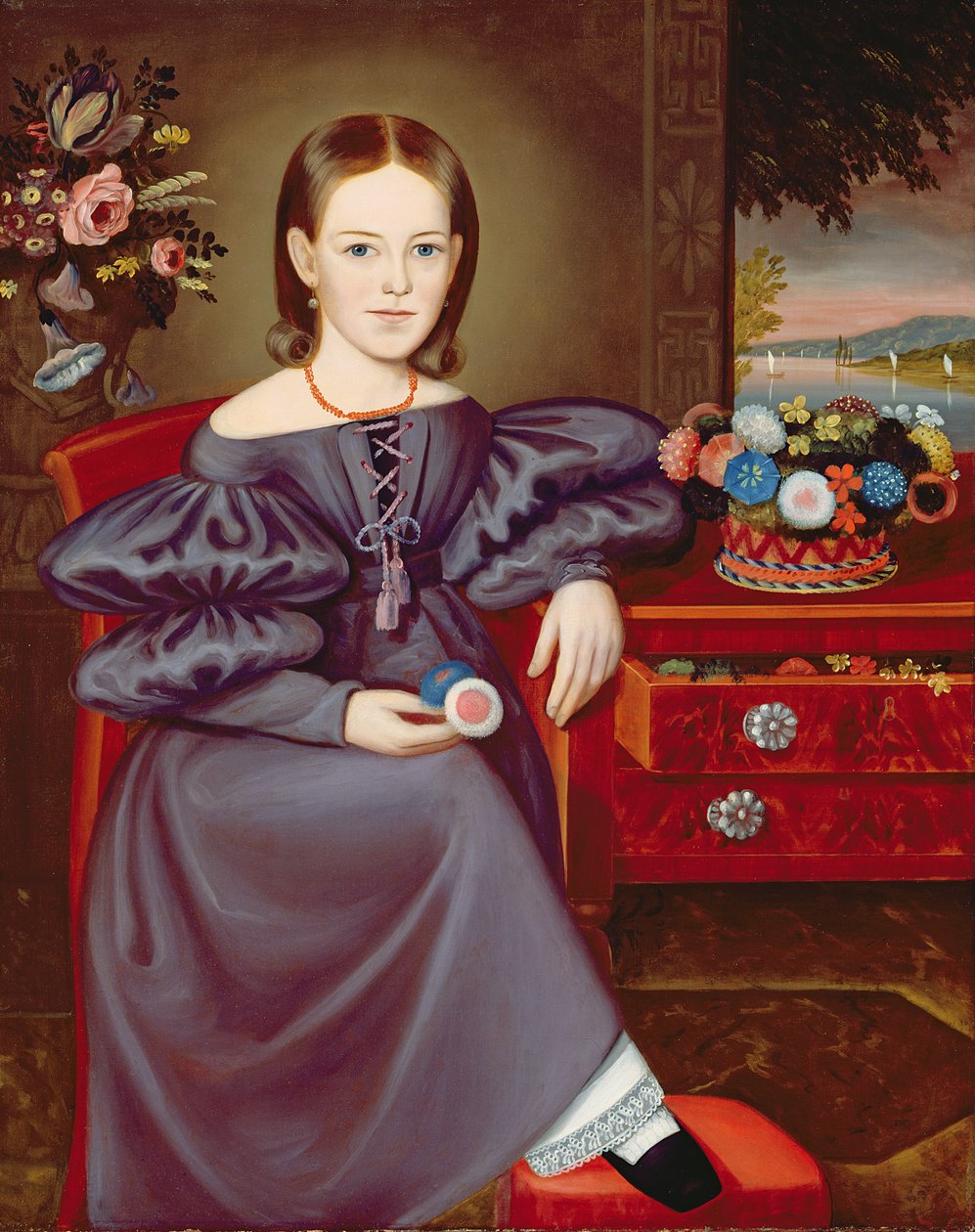 Panna Tweedy z Brooklynu, ok.1845 autorstwa Orlando I. Bears