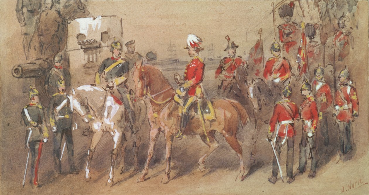 Generał Sir Garnet Wolseley (1833-1913) w Aleksandrii, 1882 autorstwa Orlando Norie
