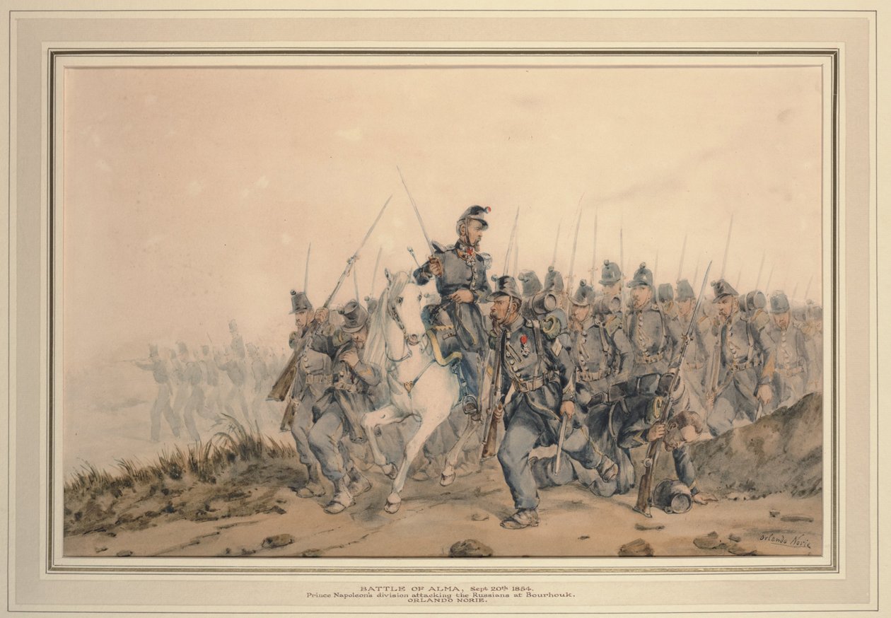 Bitwa pod Almą 20 września 1854 r. 1854 autorstwa Orlando Norie