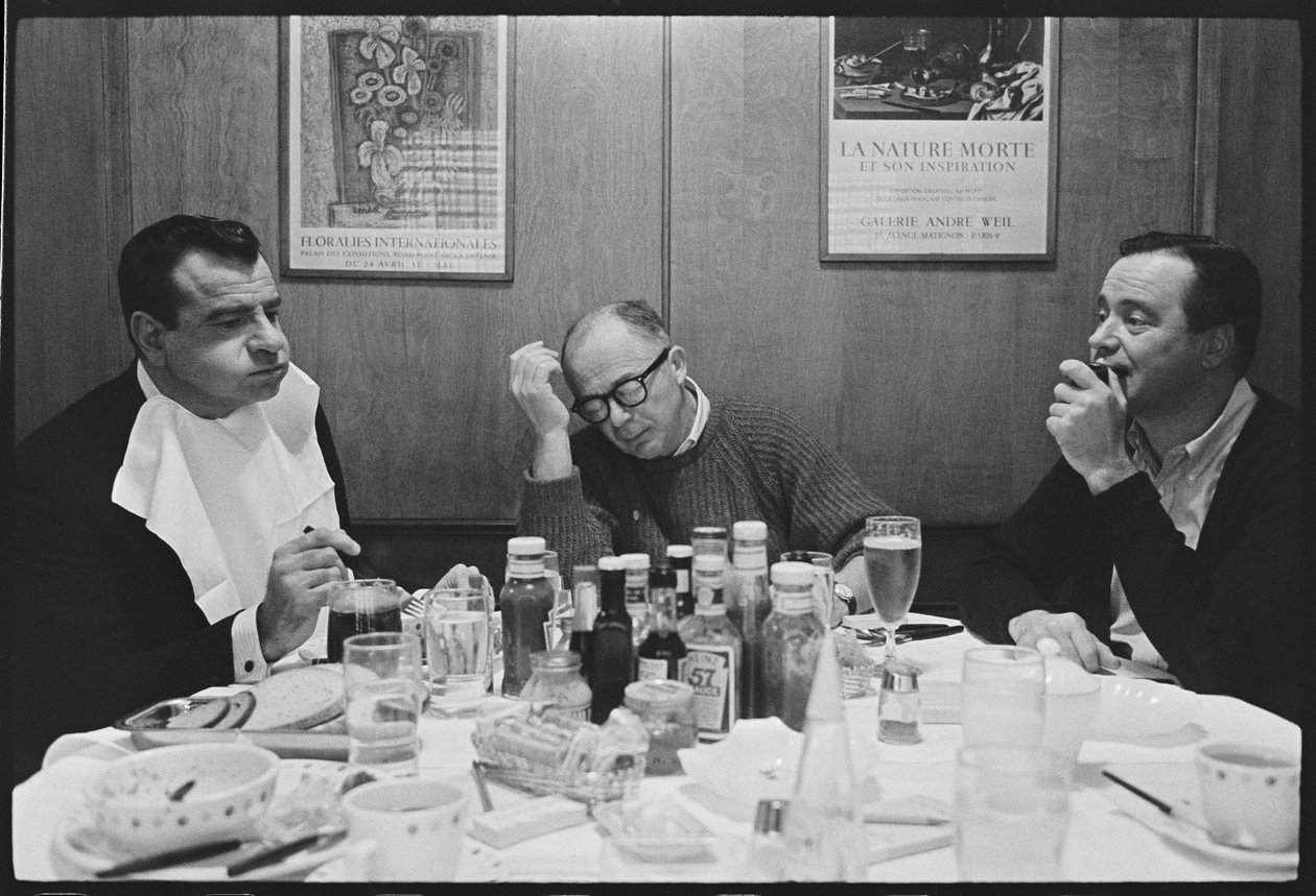 Walter Matthau, Billy Wilder i Jack Lemmon na planie „Ciasteczko z wróżbą” autorstwa Orlando Suero