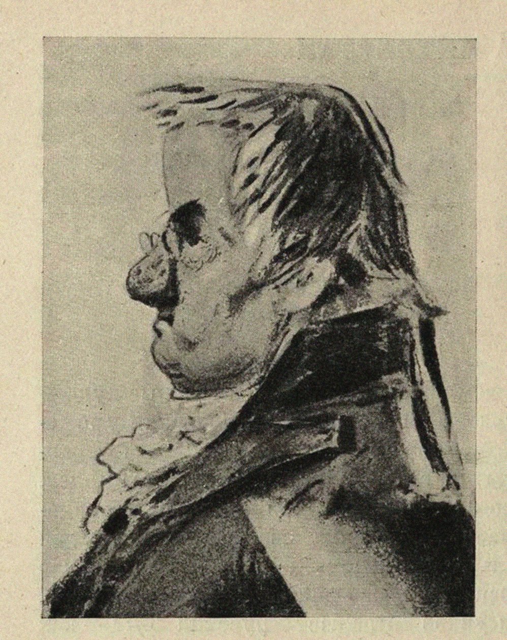 Karykatura portretowa architekta Giacomo Quarenghi 1744-1817, 1810. autorstwa Orlowski