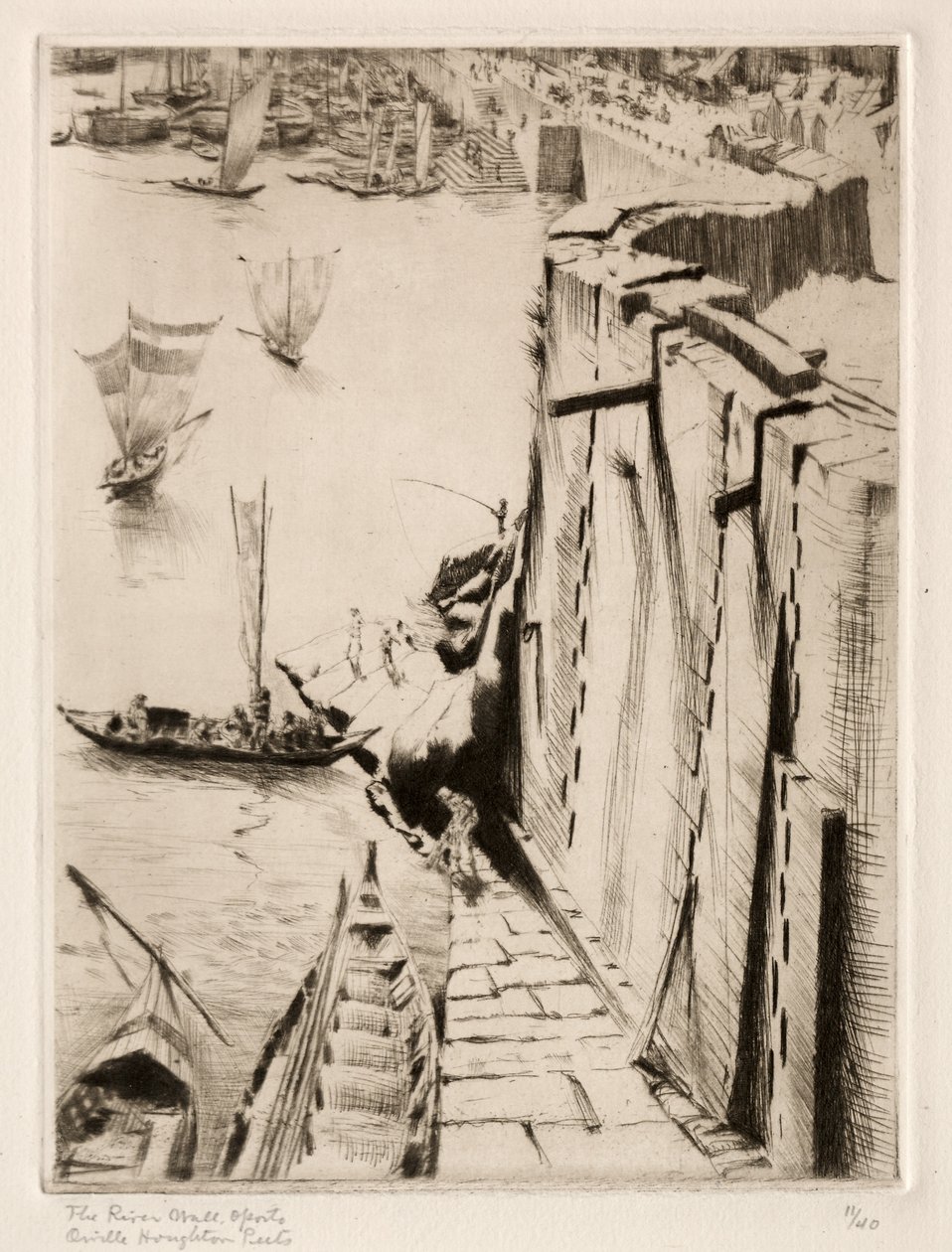 Mur rzeki, Porto autorstwa Orville Houghton Peets