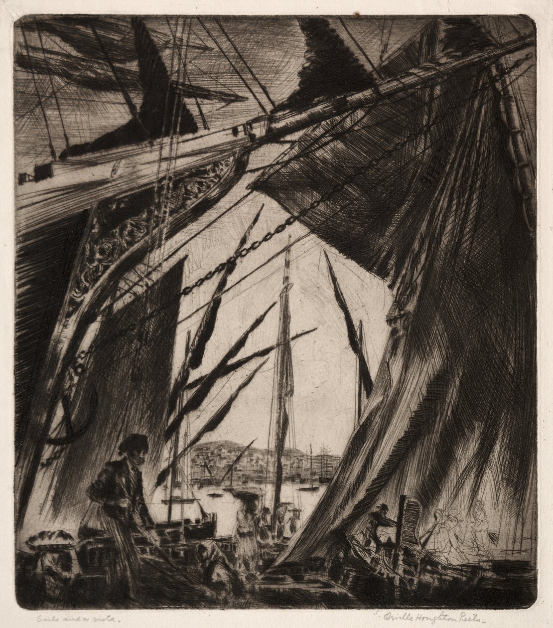 Żagle i Vista autorstwa Orville Houghton Peets