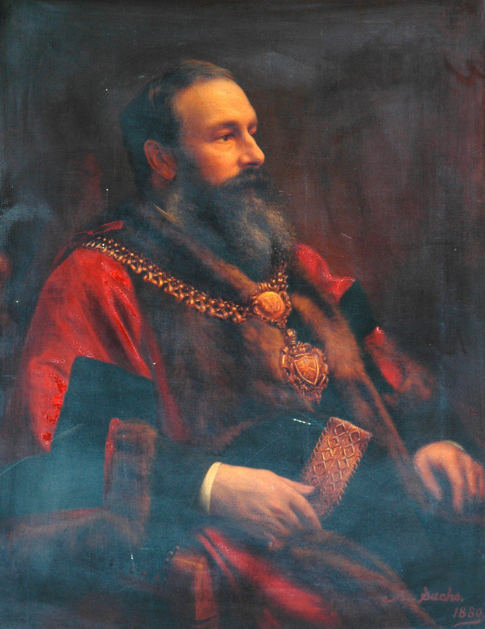 Sir Angus Holden, 1880 autorstwa Oscar Albert Leopold Sachs