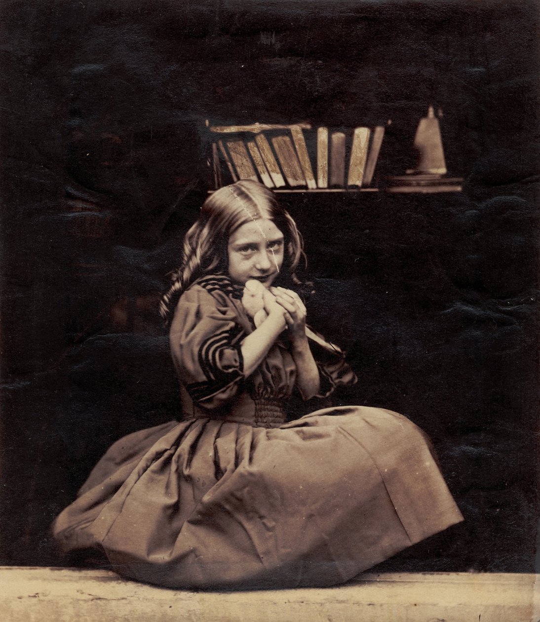 Dziewczyna z gołębiem autorstwa Oscar Gustav Rejlander