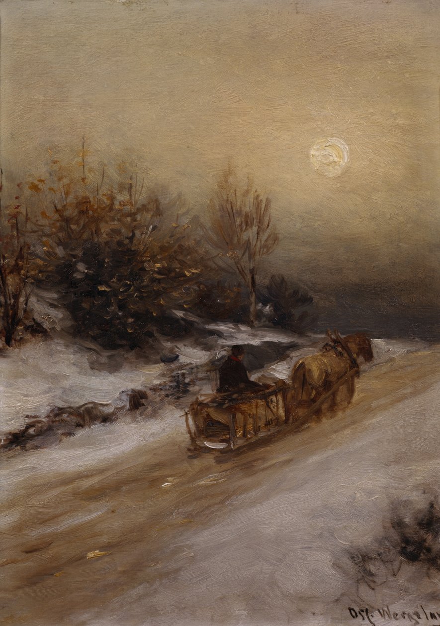 Sanki autorstwa Oscar Arnold Wergeland
