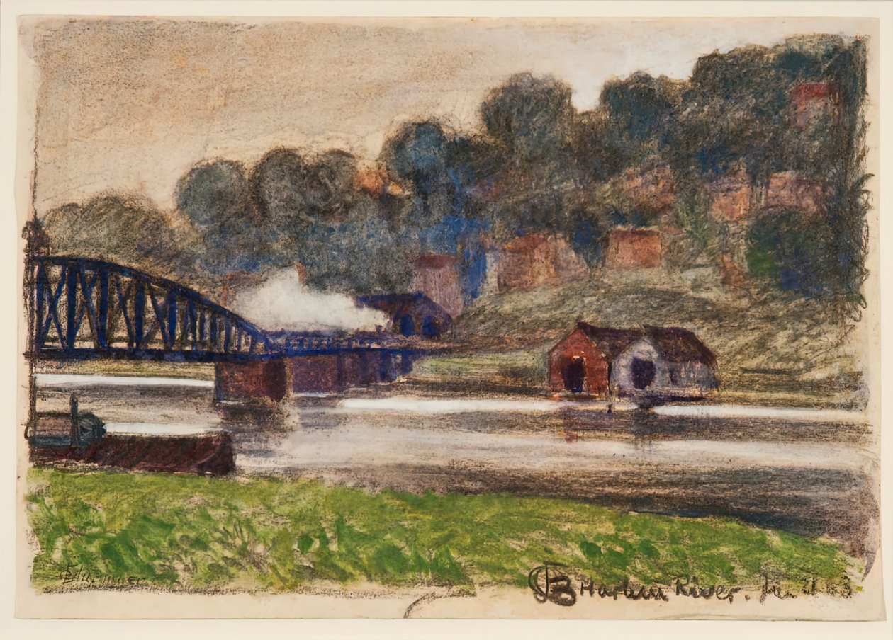 Rzeka Harlem, 21 STYCZNIA 1903. autorstwa Oscar Bluemner