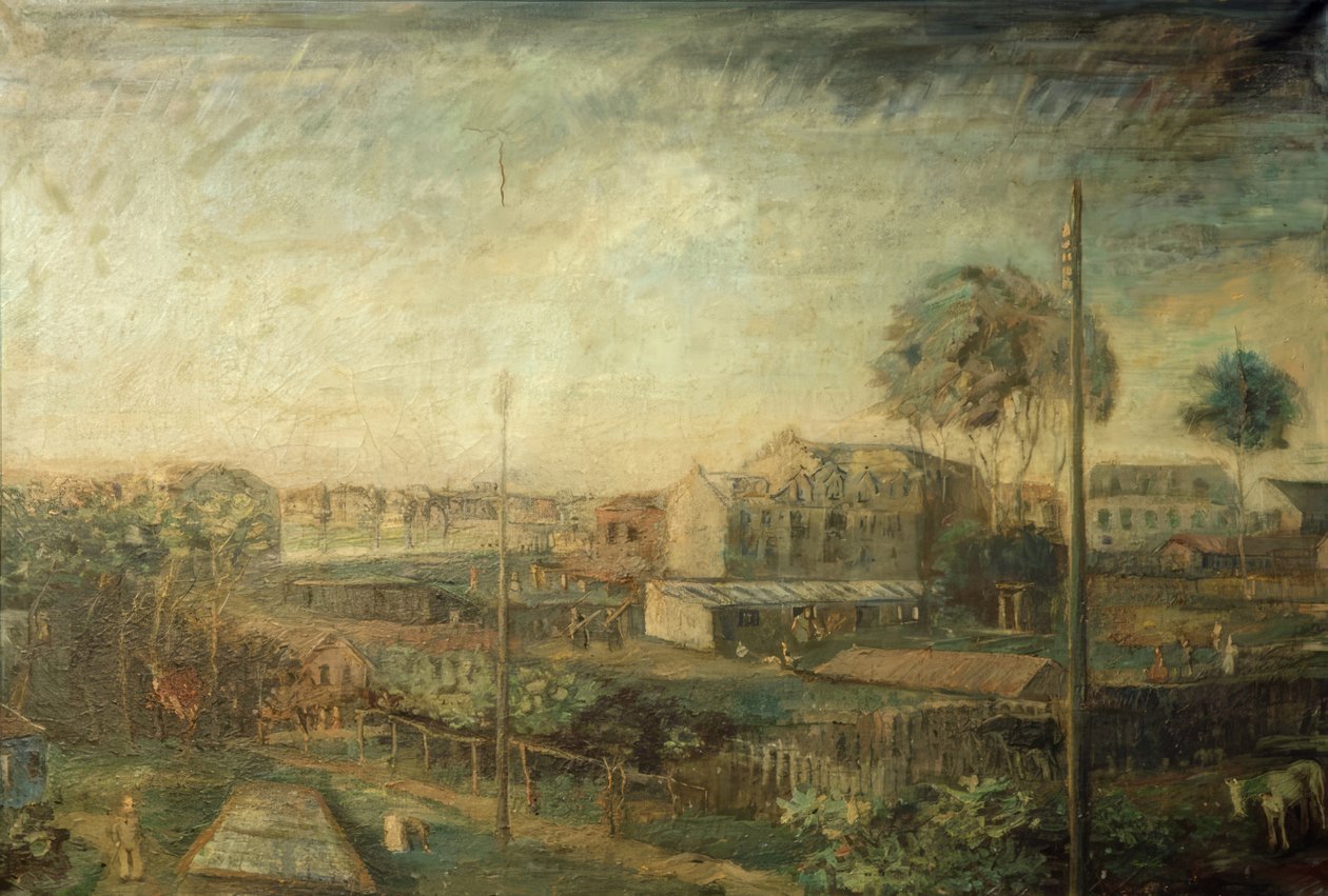 krajobraz podmiejski autorstwa Oscar Coester