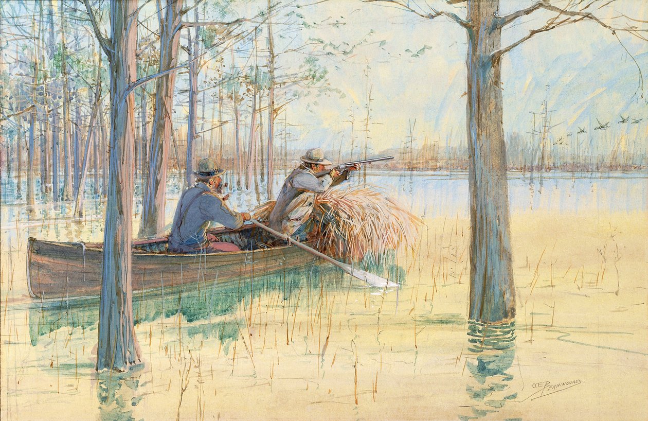 Łowcy kaczek autorstwa Oscar Edward Berninghaus