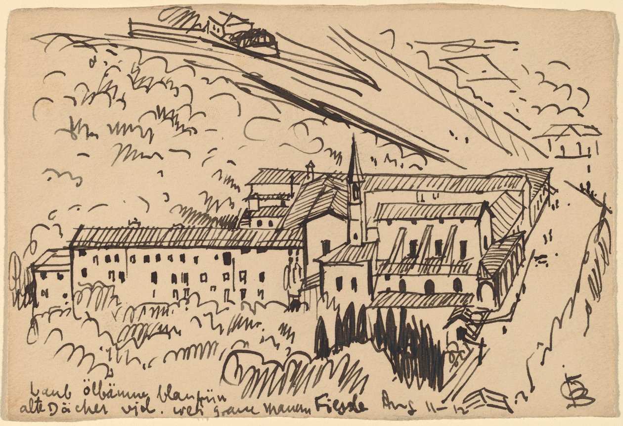 Fiesole, Klasztor S. Domenico autorstwa Oscar F. Bluemner