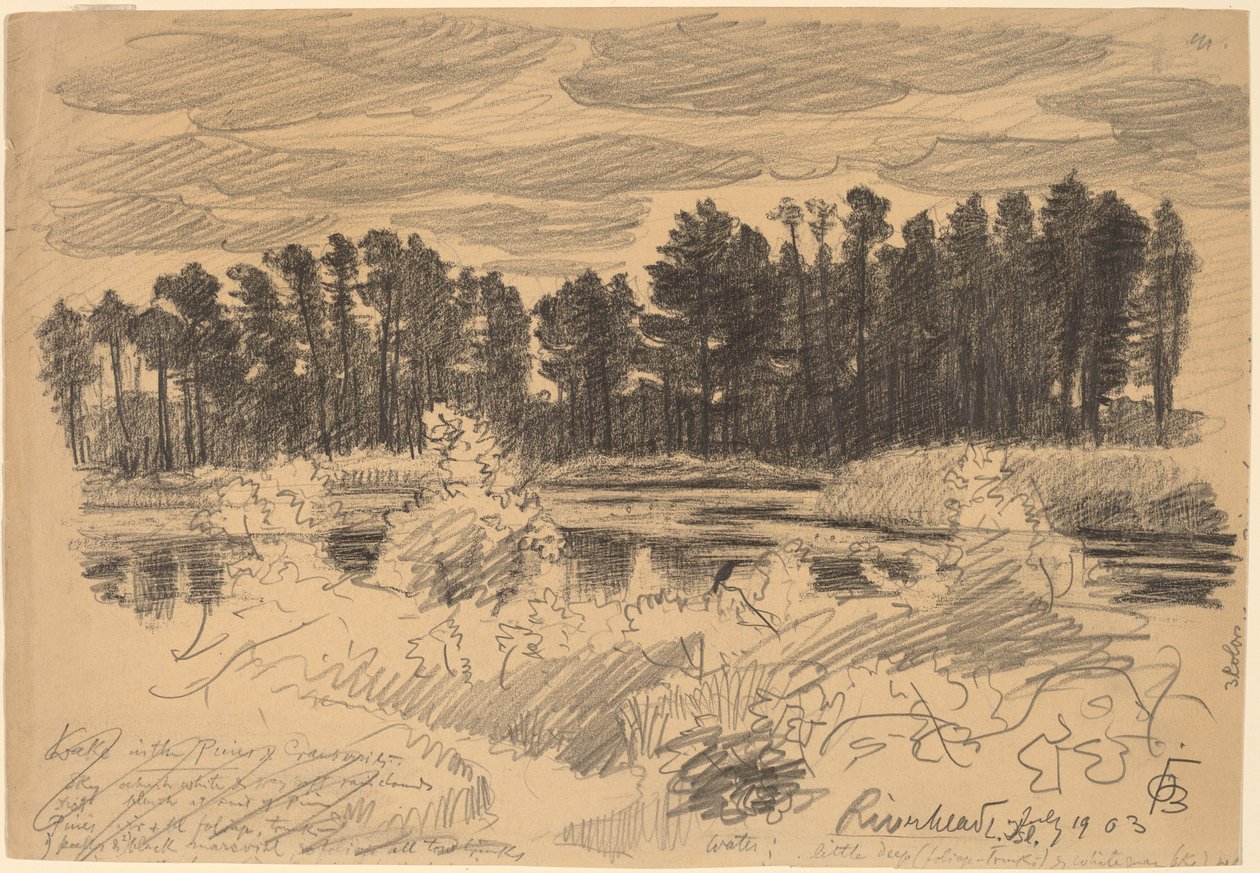 Riverhead, Long Island autorstwa Oscar F. Bluemner
