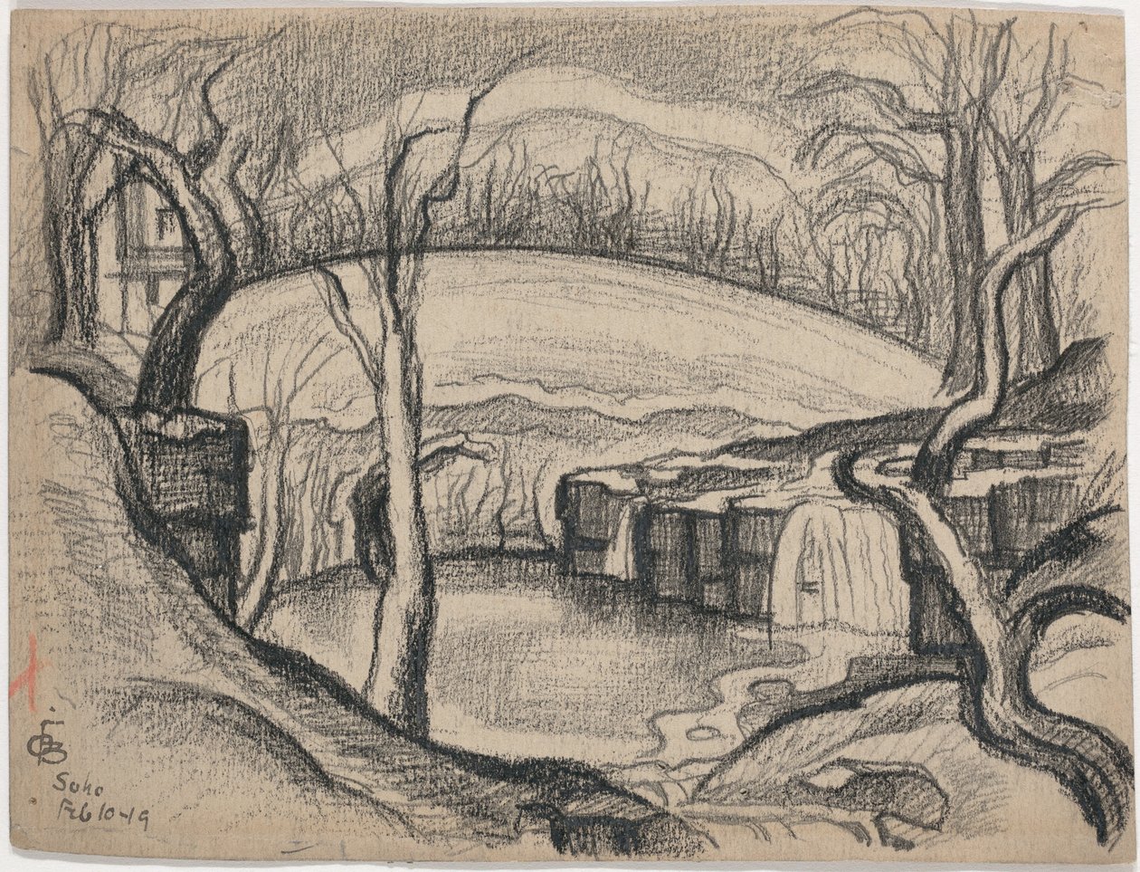 Soho (prosto) autorstwa Oscar F. Bluemner