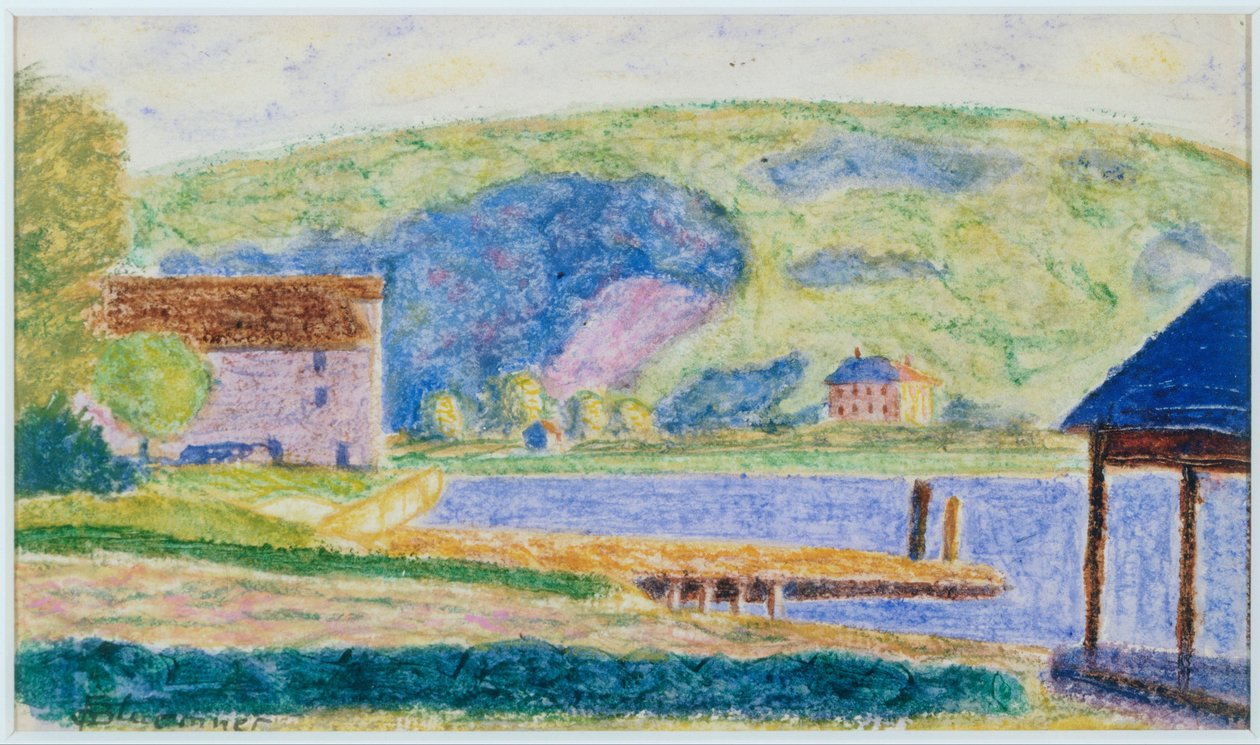 Port zimnej wiosny autorstwa Oscar Florianus Bluemner