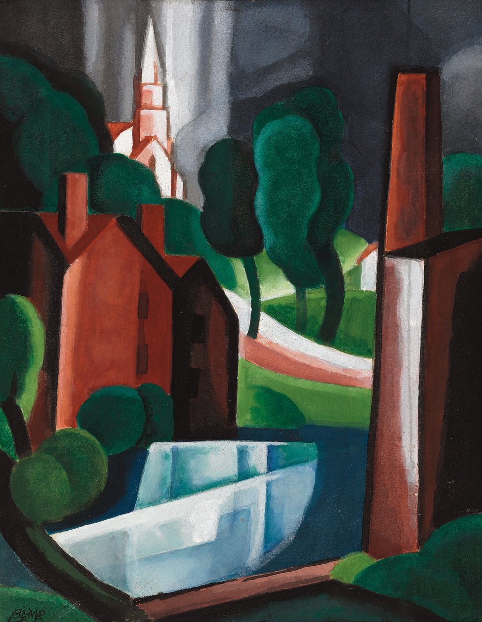 Miasto New Hampshire autorstwa Oscar Florianus Bluemner