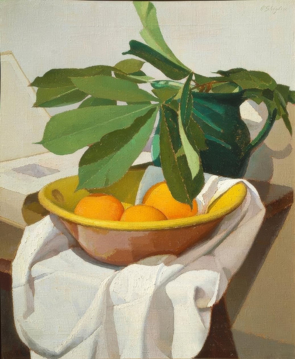 Oscar Ghiglia (1876–1945), Martwa natura, 1925, 60 × 50 cm. autorstwa Oscar Ghiglia