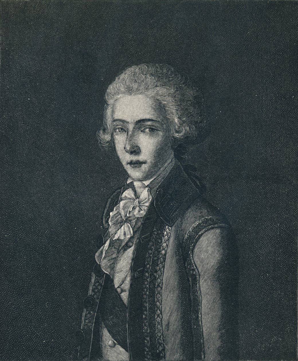 „Louis-Antoine-Henri de Bourbon-Condé”, c1800-1804, 1896 autorstwa Oscar Grosch