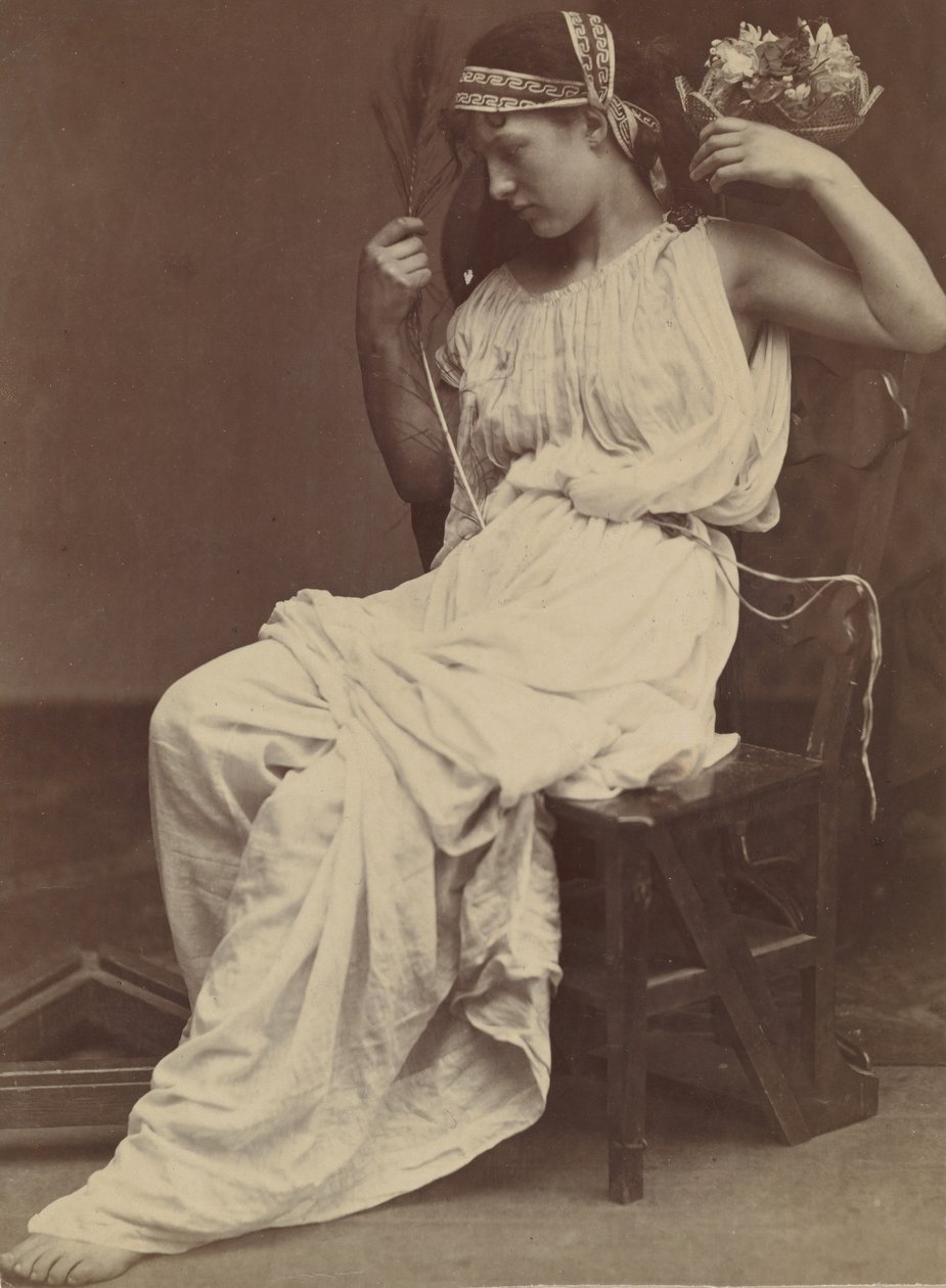 Flora kontemplująca próżność, 1860. autorstwa Oscar Gustav Rejlander