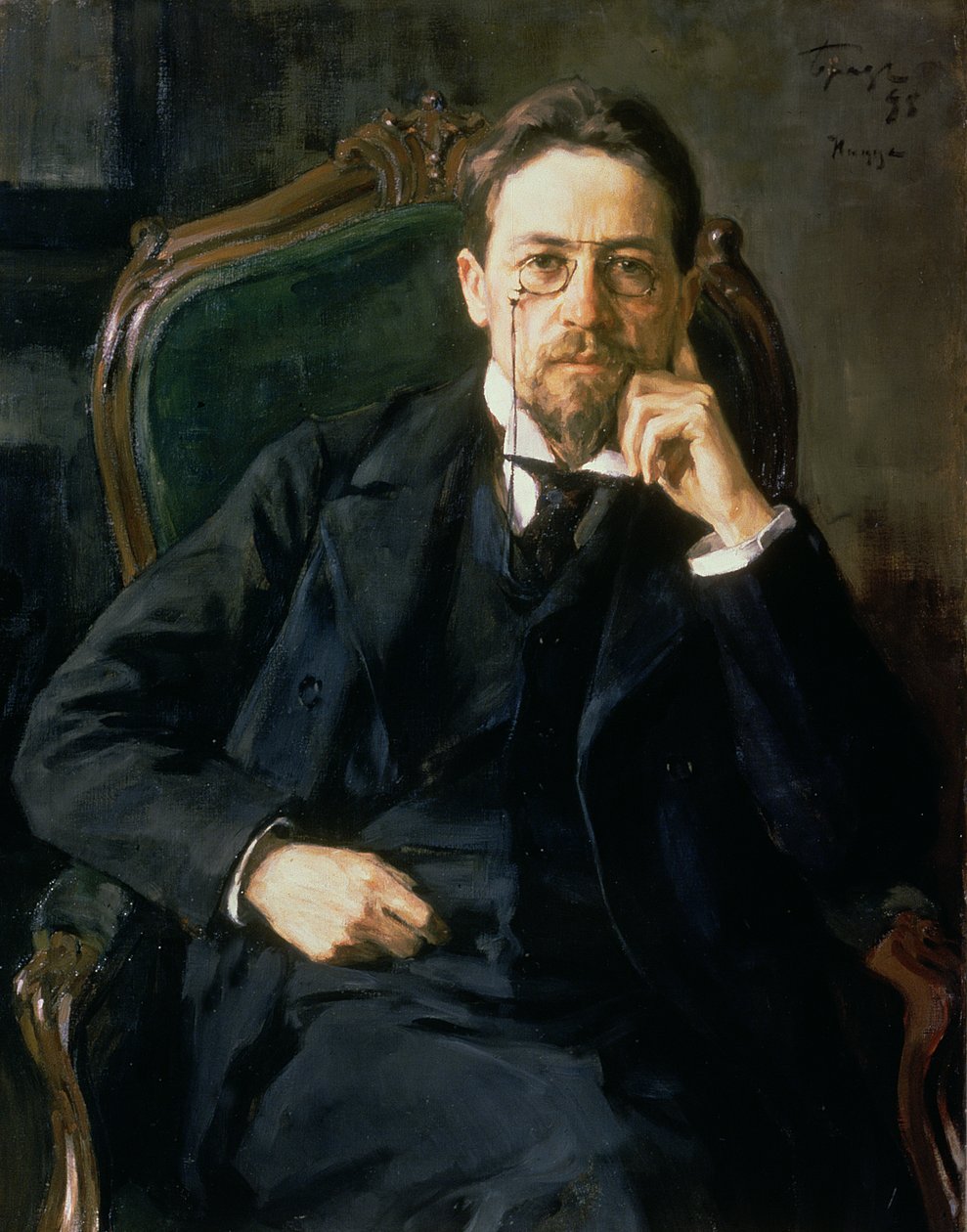Portret Antoniego Pawłowicza Czechowa, 1898 autorstwa Osip Emmanuilovich Braz