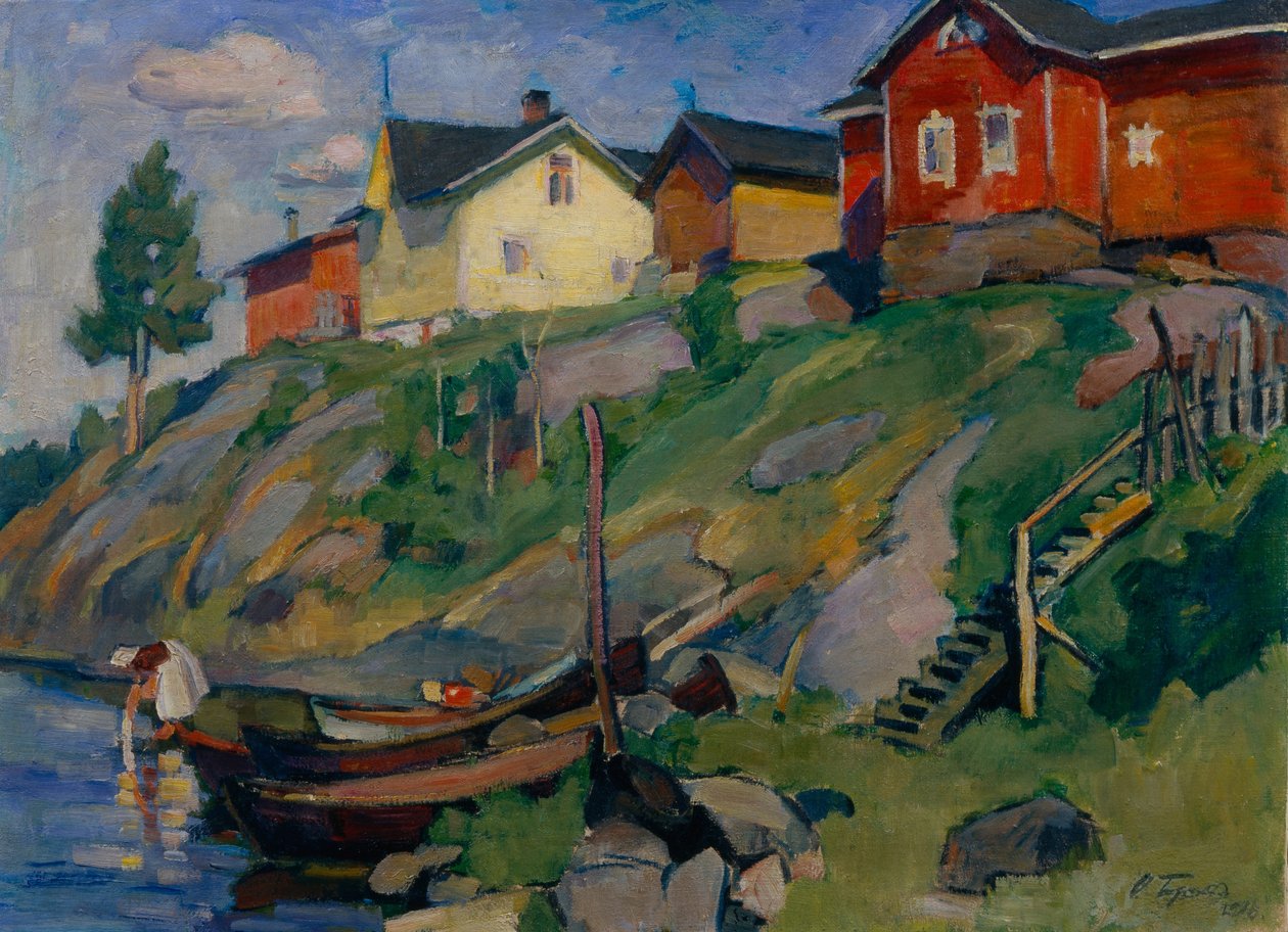 Wieś w Finlandii, 1915 autorstwa Osip Emmanuilovich Braz