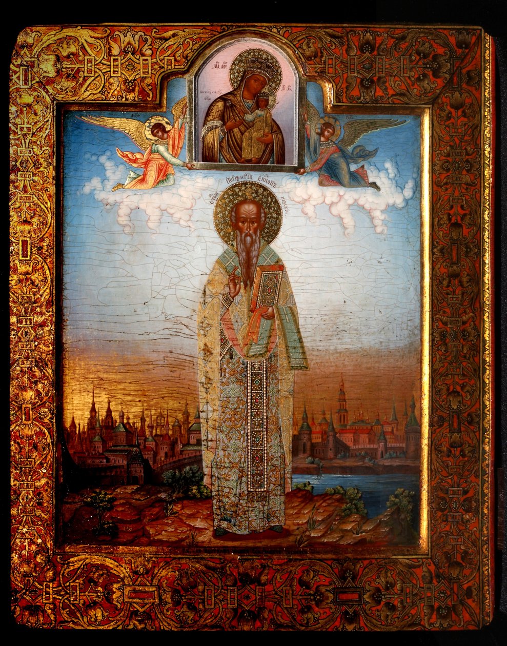 Święty Porfiriusz z Gazy, koniec XIX wieku. autorstwa Osip Semionovich Chirikov