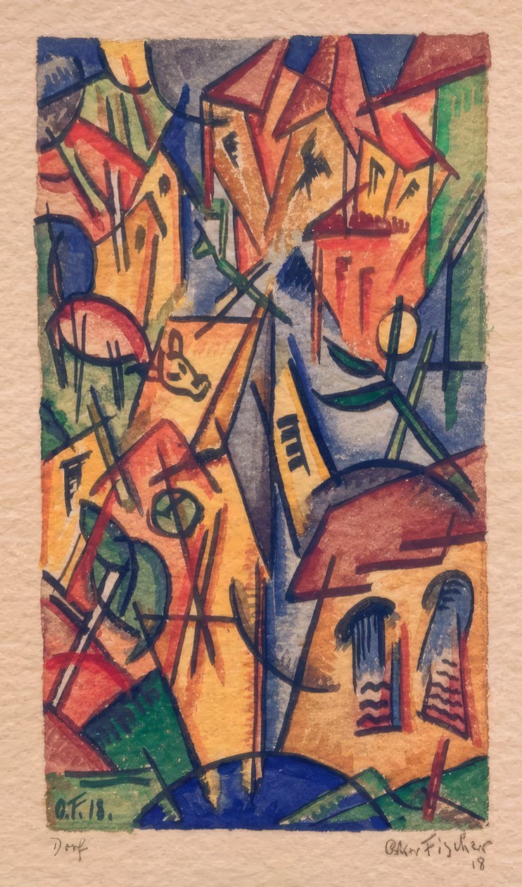 wieś autorstwa Oskar Fischer