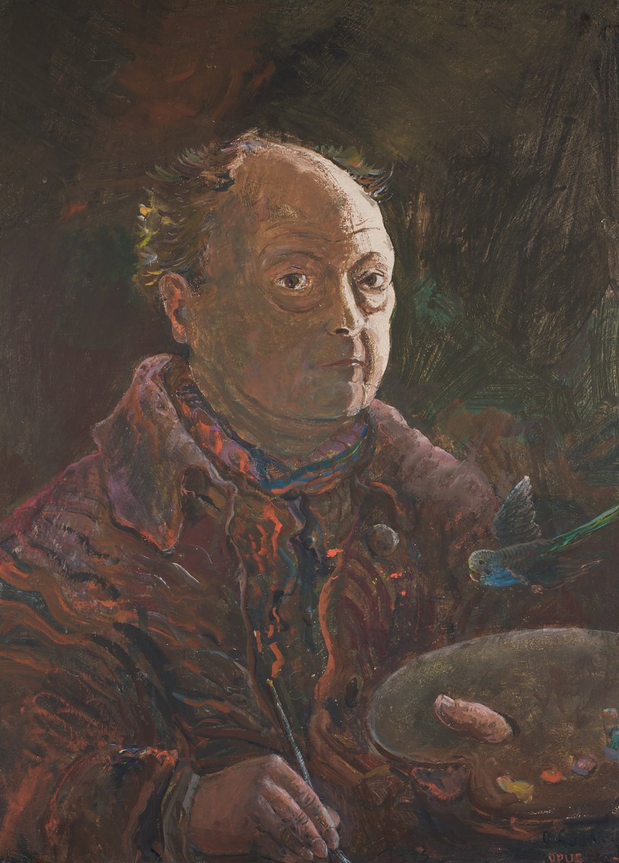 Autoportret z Budgie autorstwa Oskar Laske