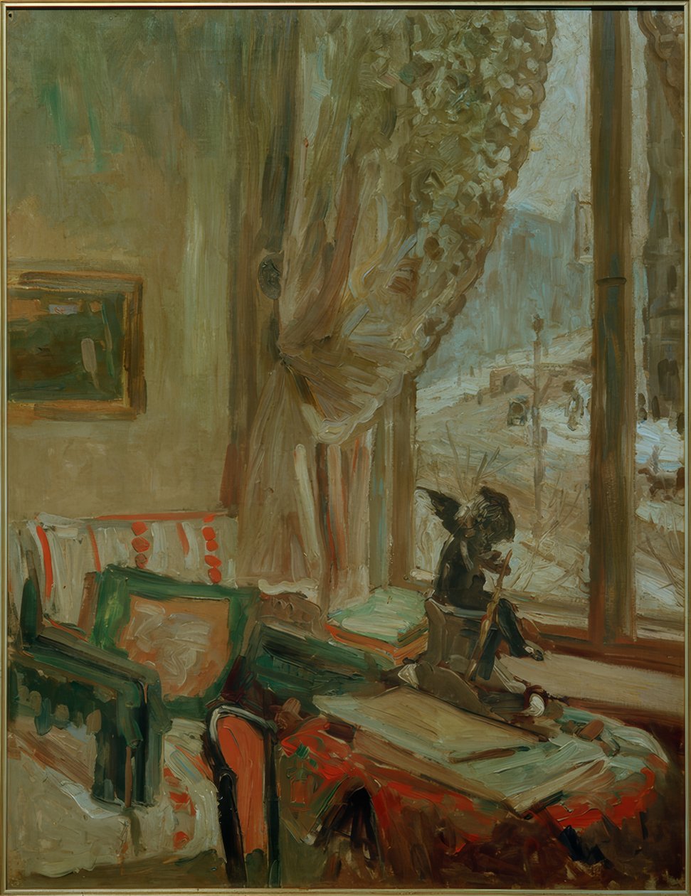 Widok na Romanisches Haus, Berlin autorstwa Oskar Moll